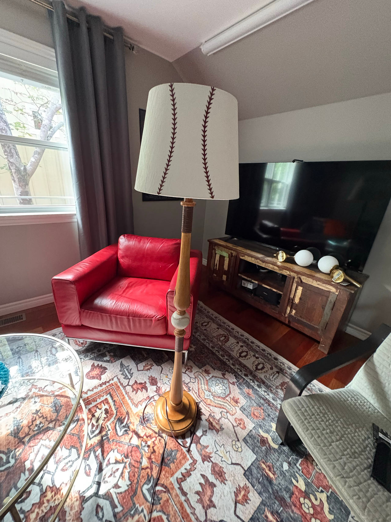 Baseball Bat Floor Lamp