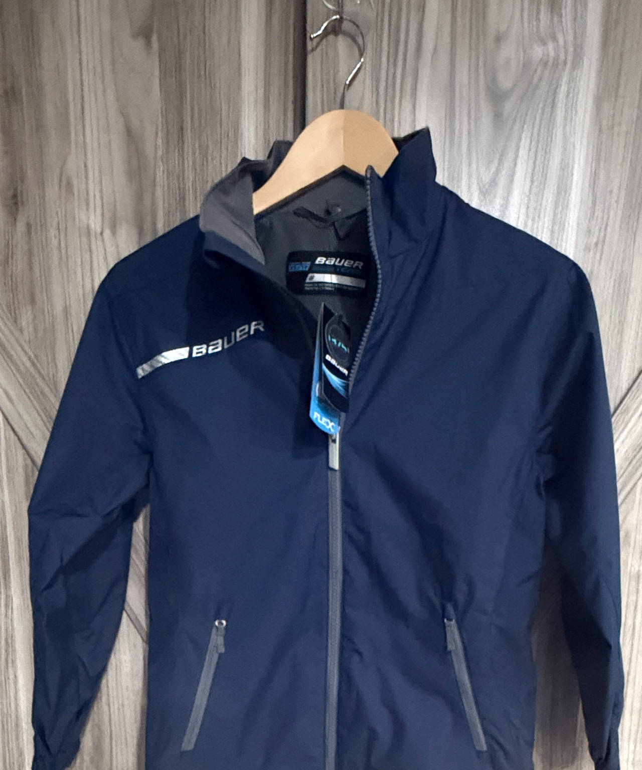 Bauer Flex Full Zip Jacket NWT Navy Blue Size XS