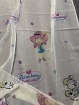 Vintage Strawberry shortcake semi sheer curtain panel - Image 2