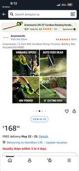 Greenworks 40V 12-Inch Cordless String Trimmer - Image 8