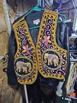Carol Horn Workshop Vintage Beaded Elephant Vest - Image 2