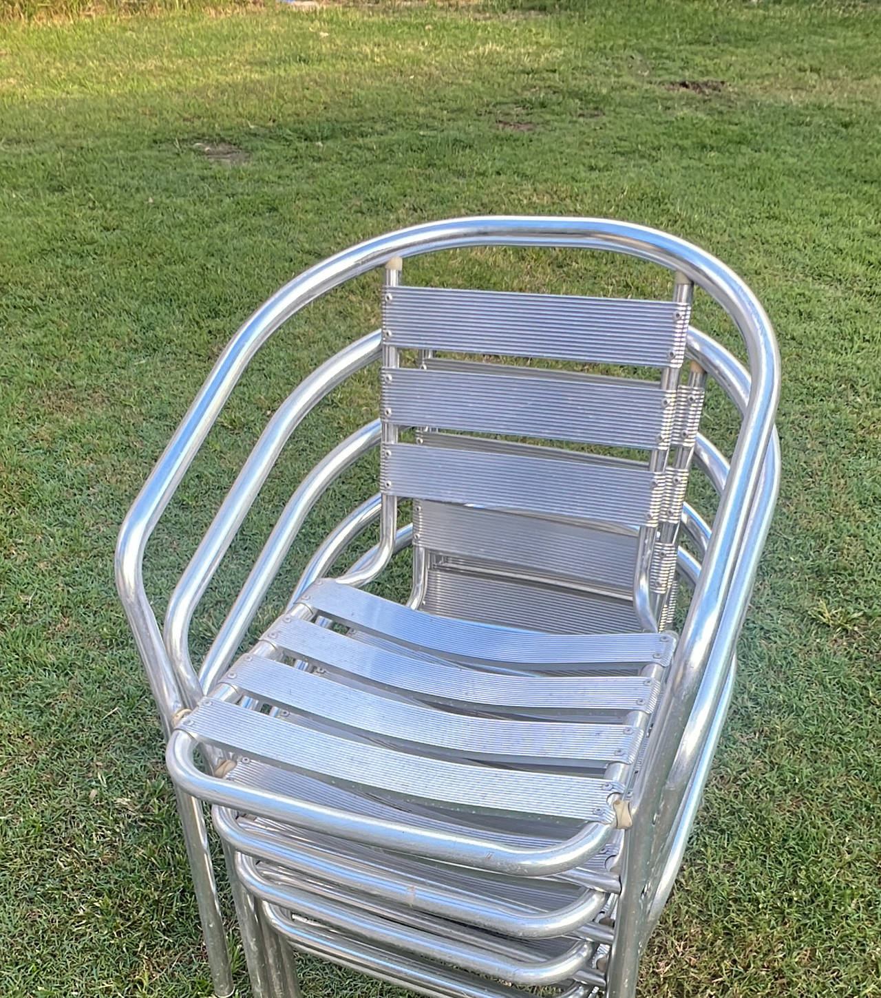 Stackable Aluminum Outdoor Cafe Chair
