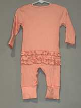 Baby Girl My 1st Halloween Ribbed Ruffle Romper - Image 2