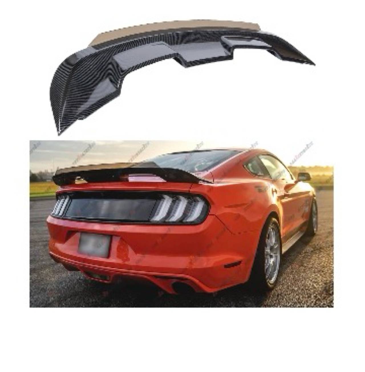 Ford Mustang Spoiler - Carbon Fiber Rear