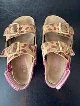 Mini Boden Pink Leopard Print Sandals Size 27 - Image 4