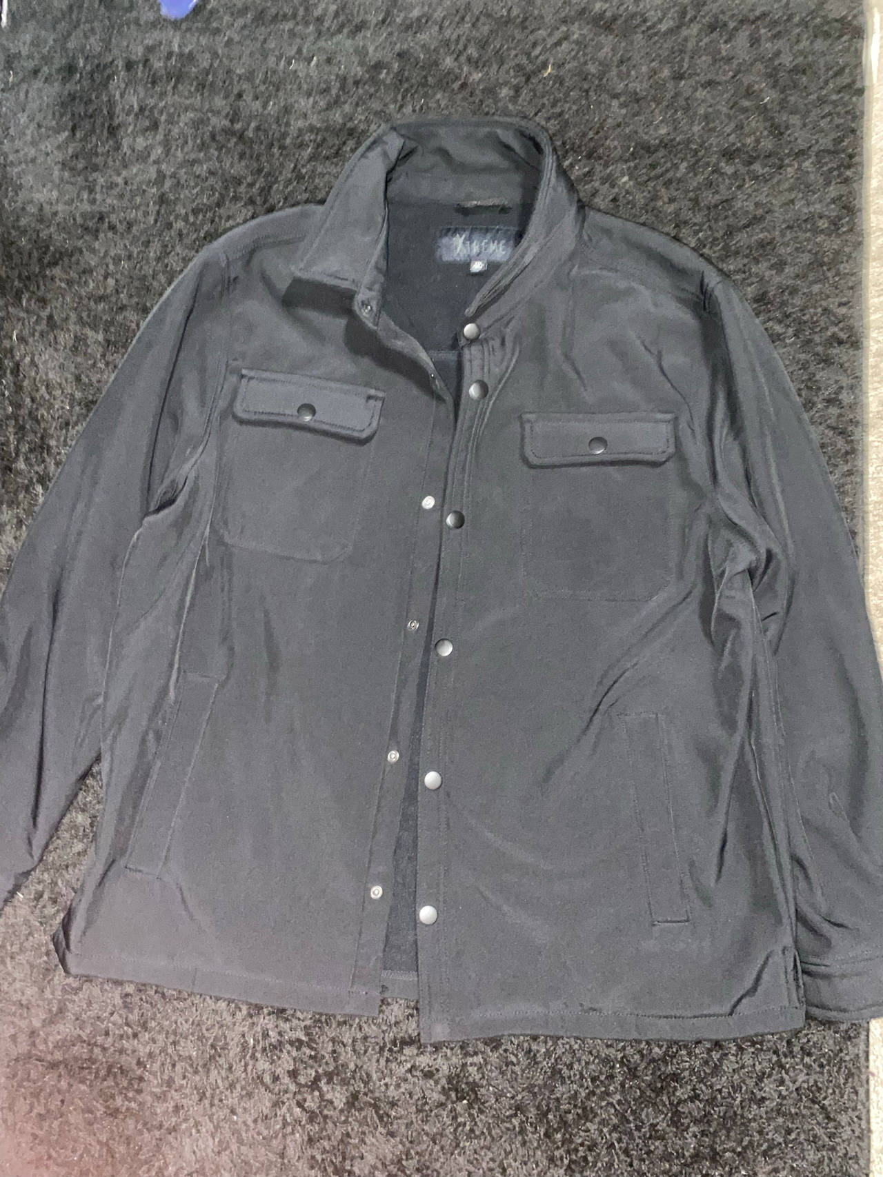 Men's Black Shirt Jacket