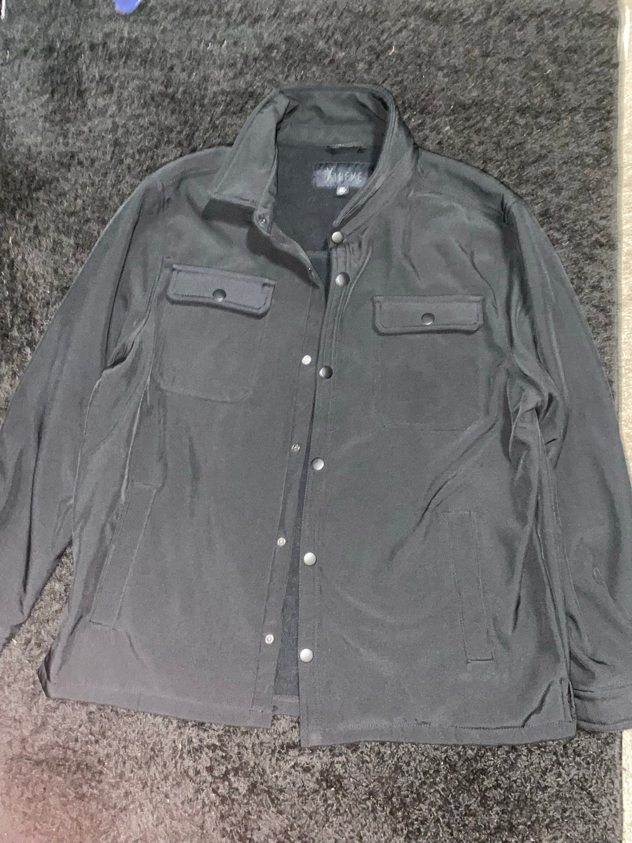 Men's Black Shirt Jacket