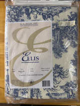 A.L. Ellis Bradford Valance Blue Toile 70w x 17d style 675 - Image 1
