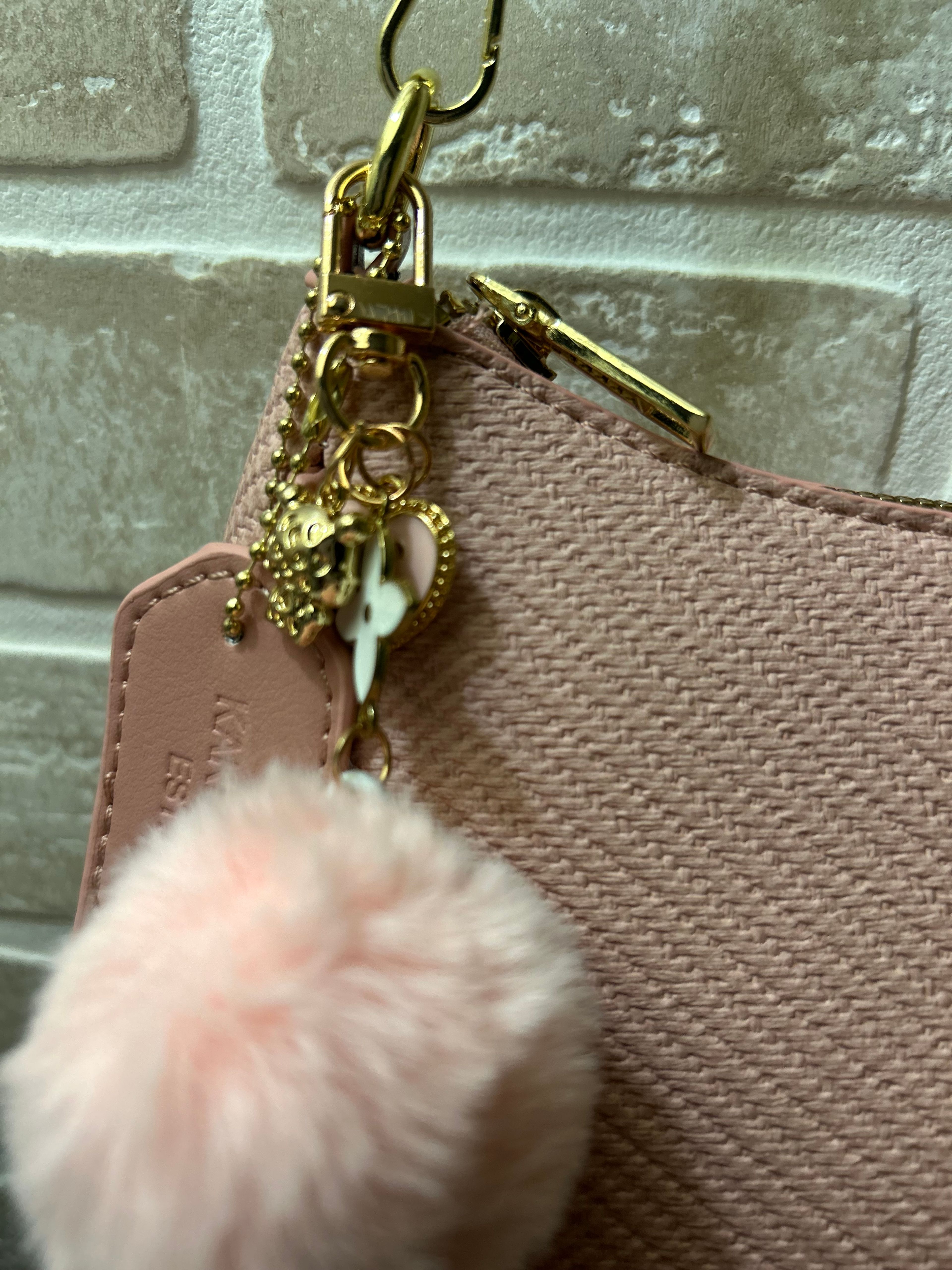 Marley & Bag Pink Textured Shoulder Bag - Image 4