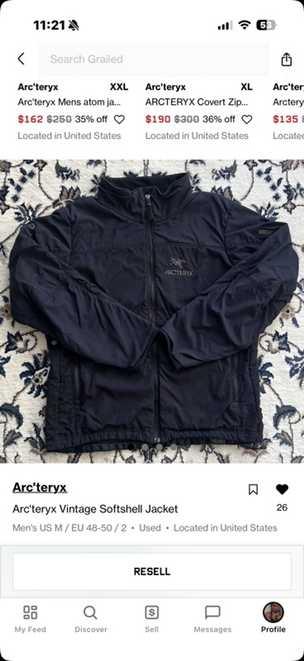 Arc'teryx Softshell Jacket Black