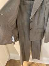 LOFT Women's Gray Pinstripe Pantsuit - Image 3