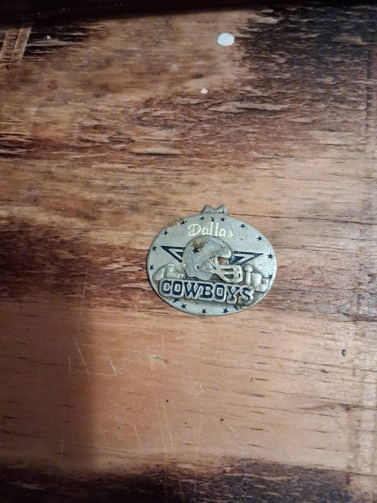 Vintage Dallas Cowboys Pewter Keychain Pendant