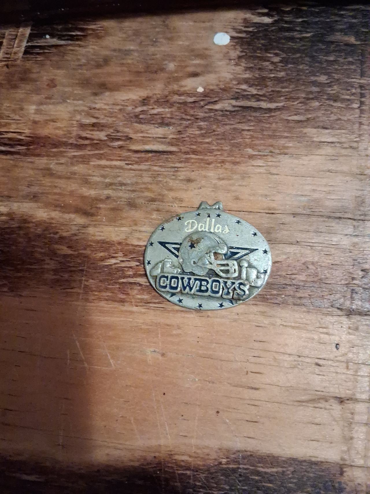 Vintage Dallas Cowboys Pewter Keychain Pendant