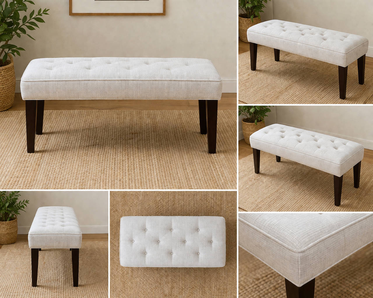 Christopher Knight Home Malla Tufted Fabric Bench