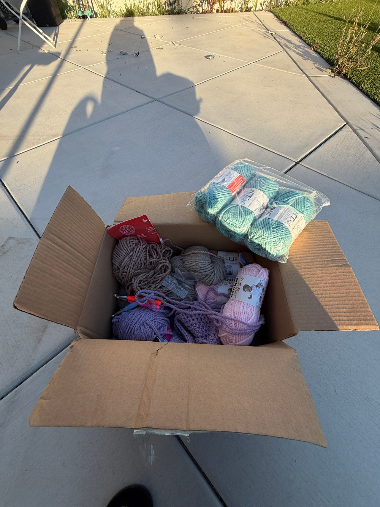 Bulk Yarn and Crochet Supply Lot