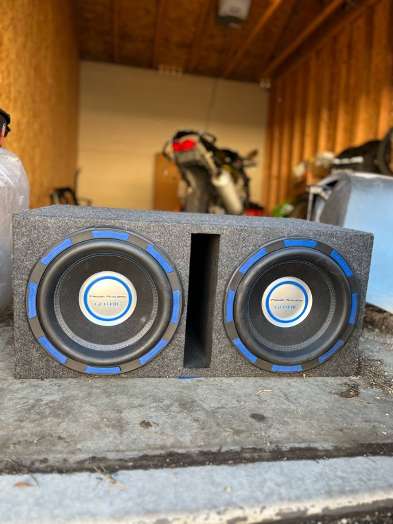 Power Acoustik GW-124 12" Gothic Series Subwoofer Cabinet