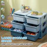 6-Drawer Plastic Kids Toy Storage Organizer - Image 1
