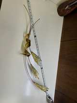 Vintage Brass Wheat Stalk Wall Hanging Mid Century - Image 5