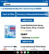 Lysol Disinfectant Spray Crisp Linen 19oz - Image 3