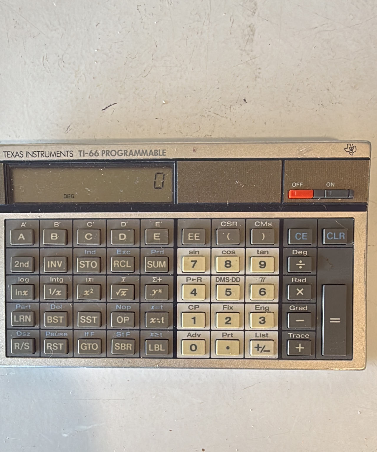 Texas Instruments TI-66 Programmable Calculator