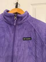 Columbia Benton Springs Women's Lavender Fleece Full Zip Jacket XL - Image 3