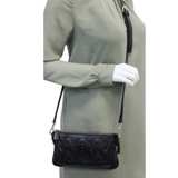 Valentino Brown Quilted Crossbody Handbag - Image 3