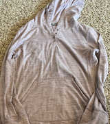 Prana Heathered Henley Hoodie medium - Image 1