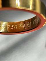Cartier C de Cartier Wedding Band – 18K Yellow Gold – Size 7 – Full Box Set - Image 7