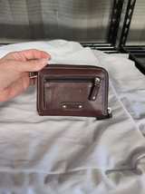 Fossil Leather Zip Around Wallet - Image 2