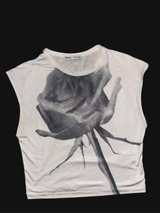 Bershka Rose Print Sleeveless Top - Image 1