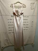 Meshki Cut-out front Satin Maxi Dress Champagne: M - Image 1