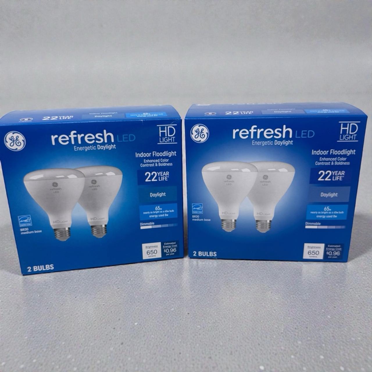 GE Refresh LED BR30 Daylight Dimmable 2-Pack (4 LED light bulb)