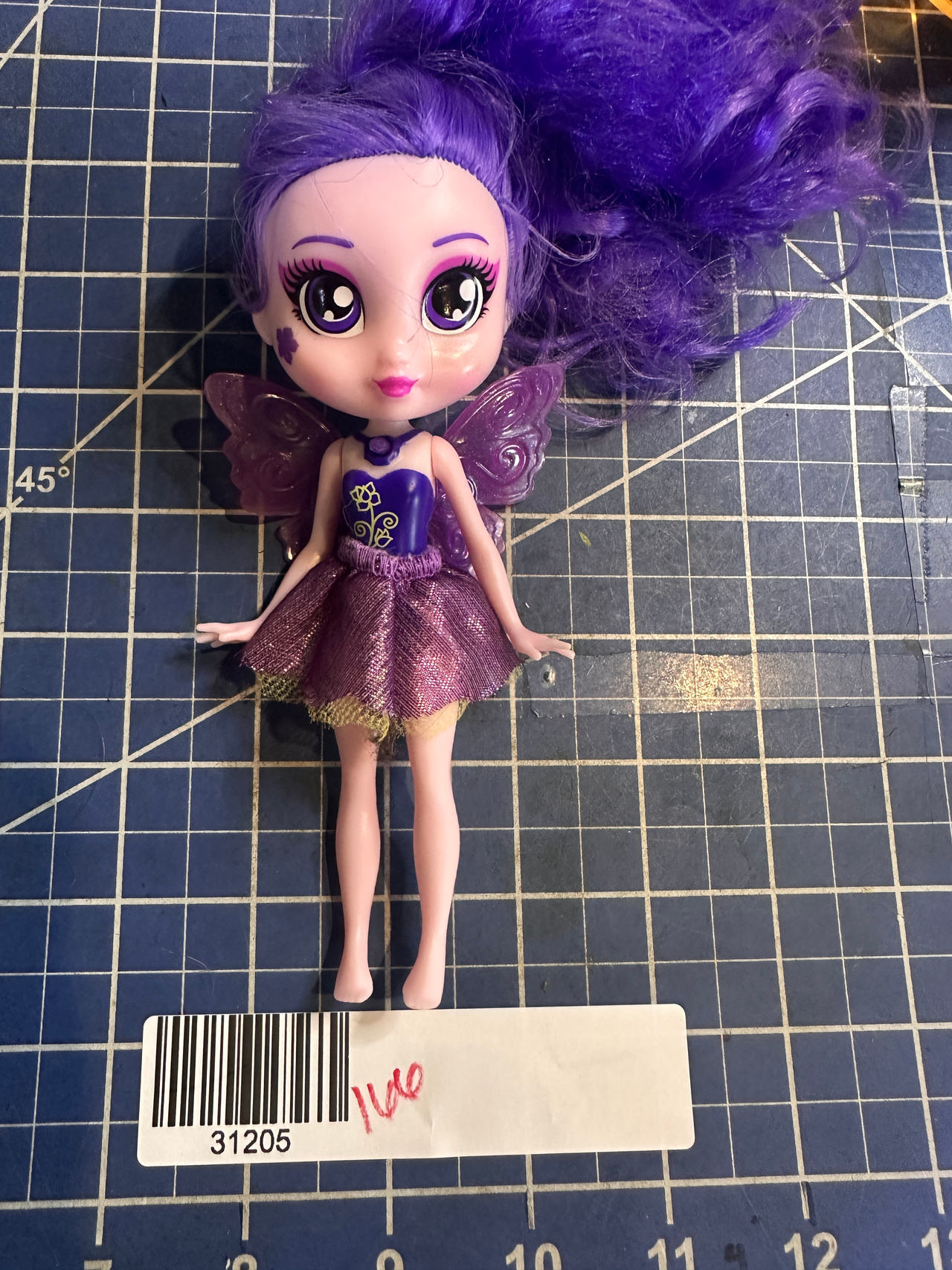 Bright Fairy Friends PENELOPE purple poseable doll  166