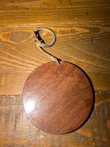 Vintage Red Resin and Wood Zodiac Keychain - Image 3