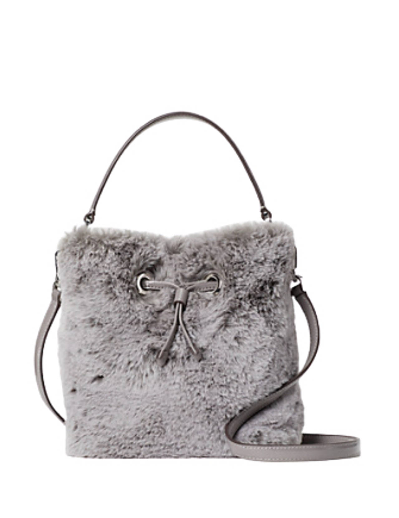 Kate Spade Everything Faux Fur Medium Bucket Bag