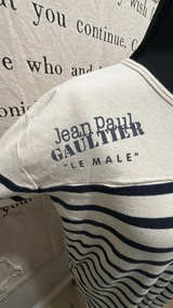 Jean Paul Gaultier Striped T-Shirt White - Image 2