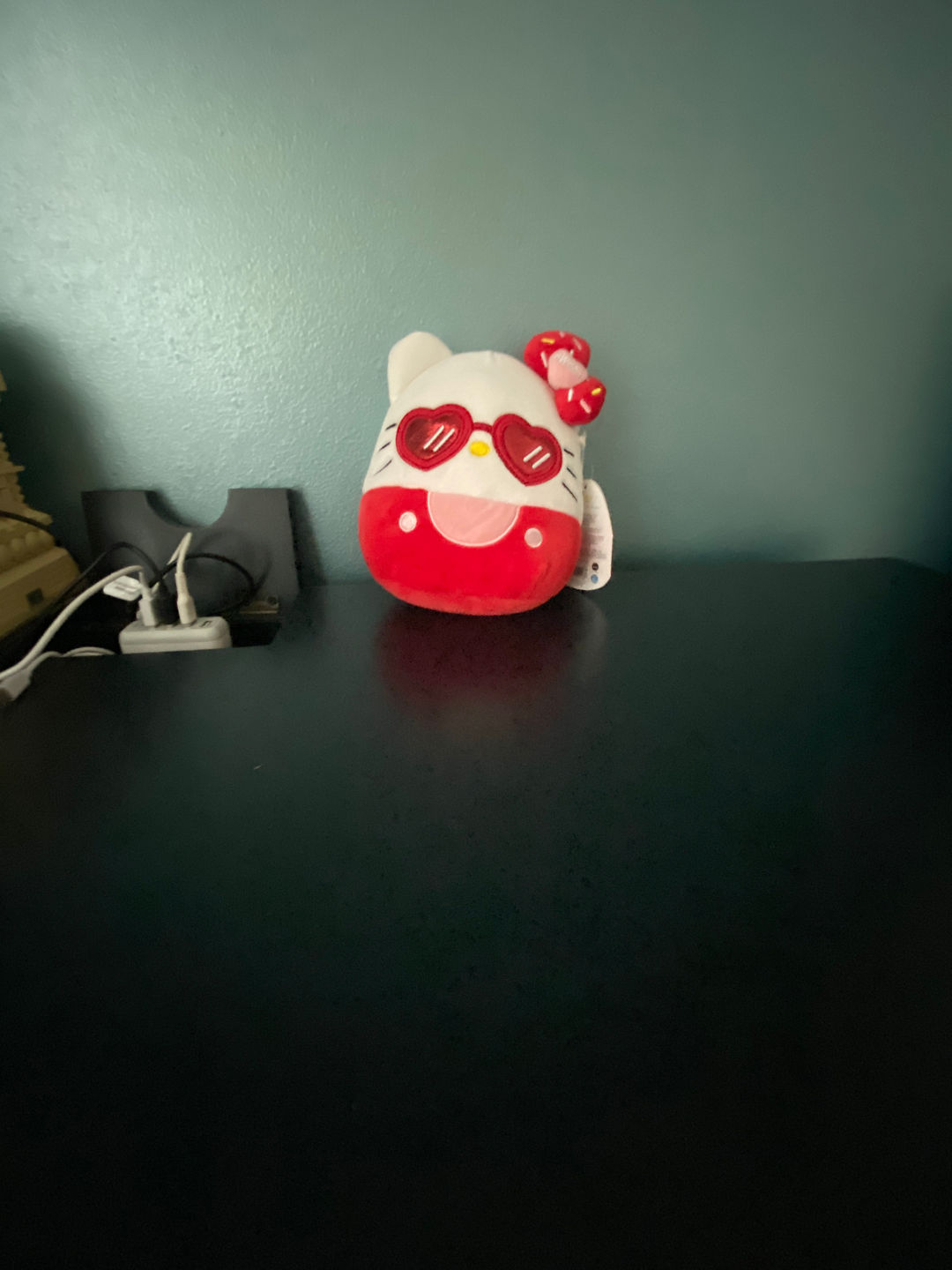 Squishmallows Valentine's Day Hello Kitty Red Heart Glasses 7.5"
