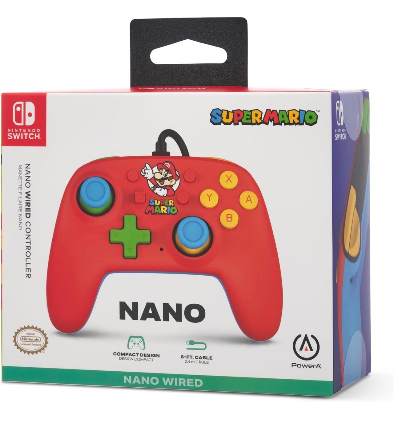 PowerA Nano Wired Controller Super Mario Edition
