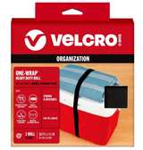 VELCRO Brand One-Wrap Heavy Duty Roll 30ft x 1.5in Black - Image 1
