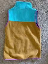 Patagonia Synchilla Snap-T Fleece Vest Turquoise/Tan - Image 3