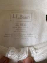 Men’s L.L.Bean Premium Double L Polo Shirt size XL White Color - Image 3