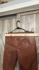 XL ChicMe High Waisted Faux Brown Leather Leggings - Image 4
