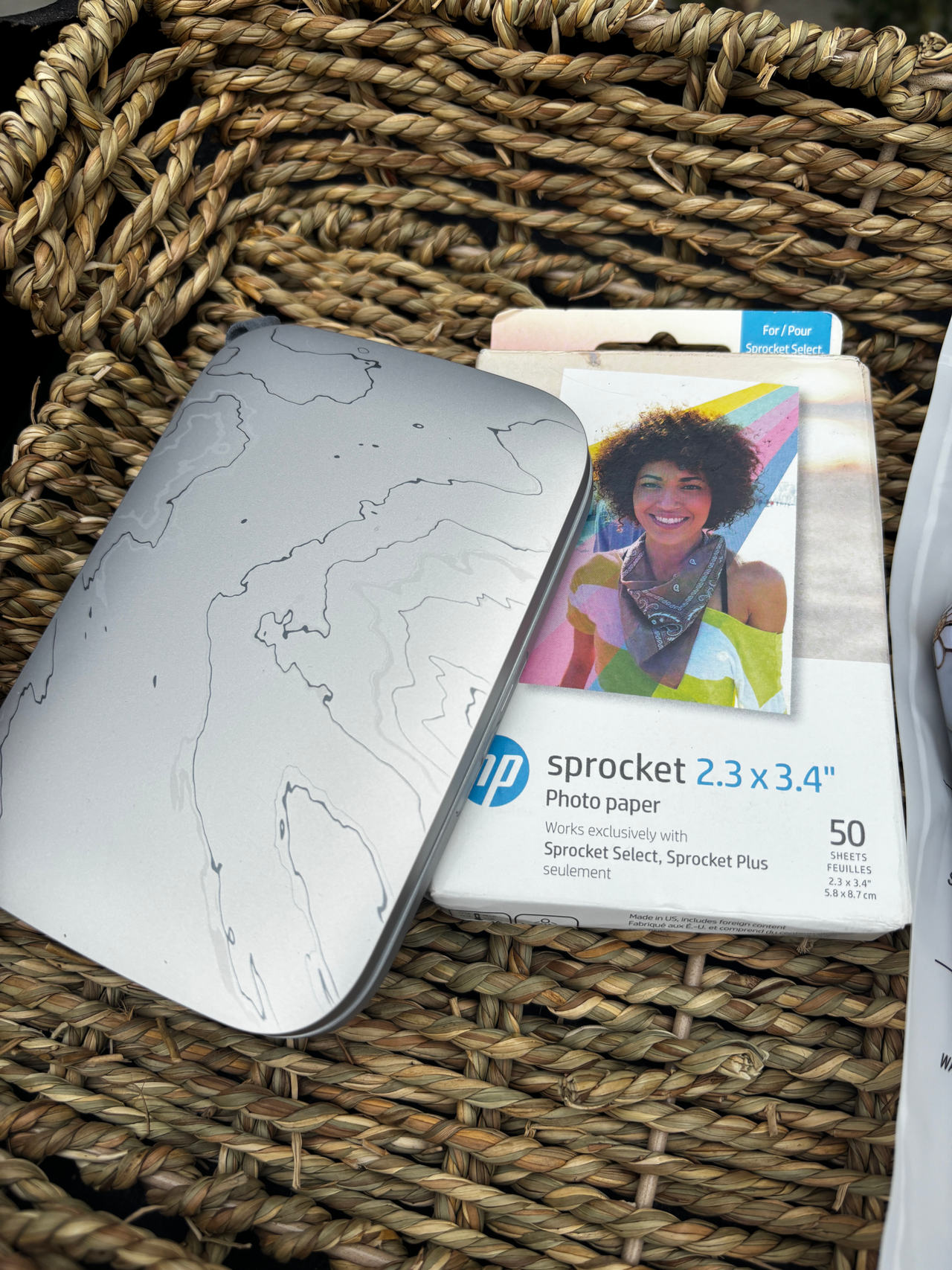 HP Sprocket Select Portable Instant Photo Printer AND PAPER