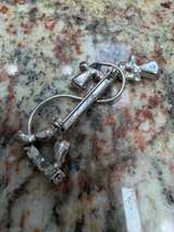 Vintage Rhinestone Lamp Post Brooch - Image 3