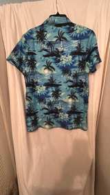 Men's Blue Tropical Hawaiian Shirt - Image 4