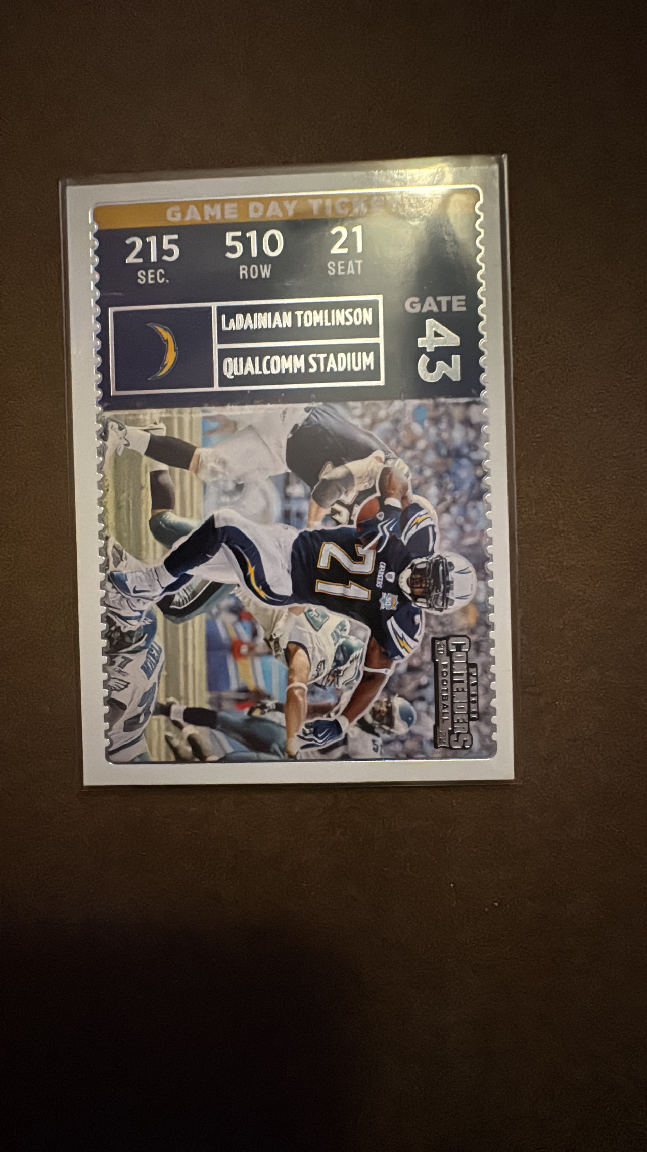 2022 Panini Contenders LaDainian Tomlinson trading card