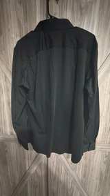 Spaidersilk Black Performance Button Down Shirt size Large - Image 3