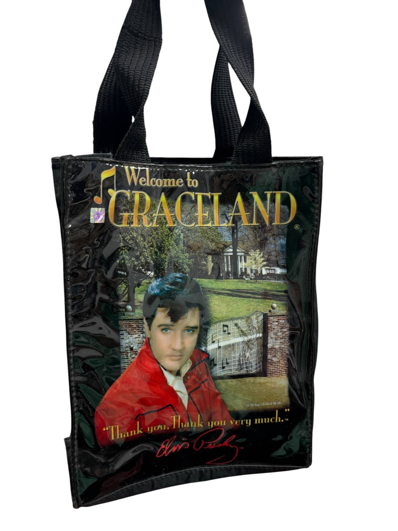 Elvis Presley Welcome to Graceland Souvenir Tote Bag