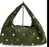 Hobo Shoulder Bag in Genuine Suede Leather – Made in Italy
 - Image 1