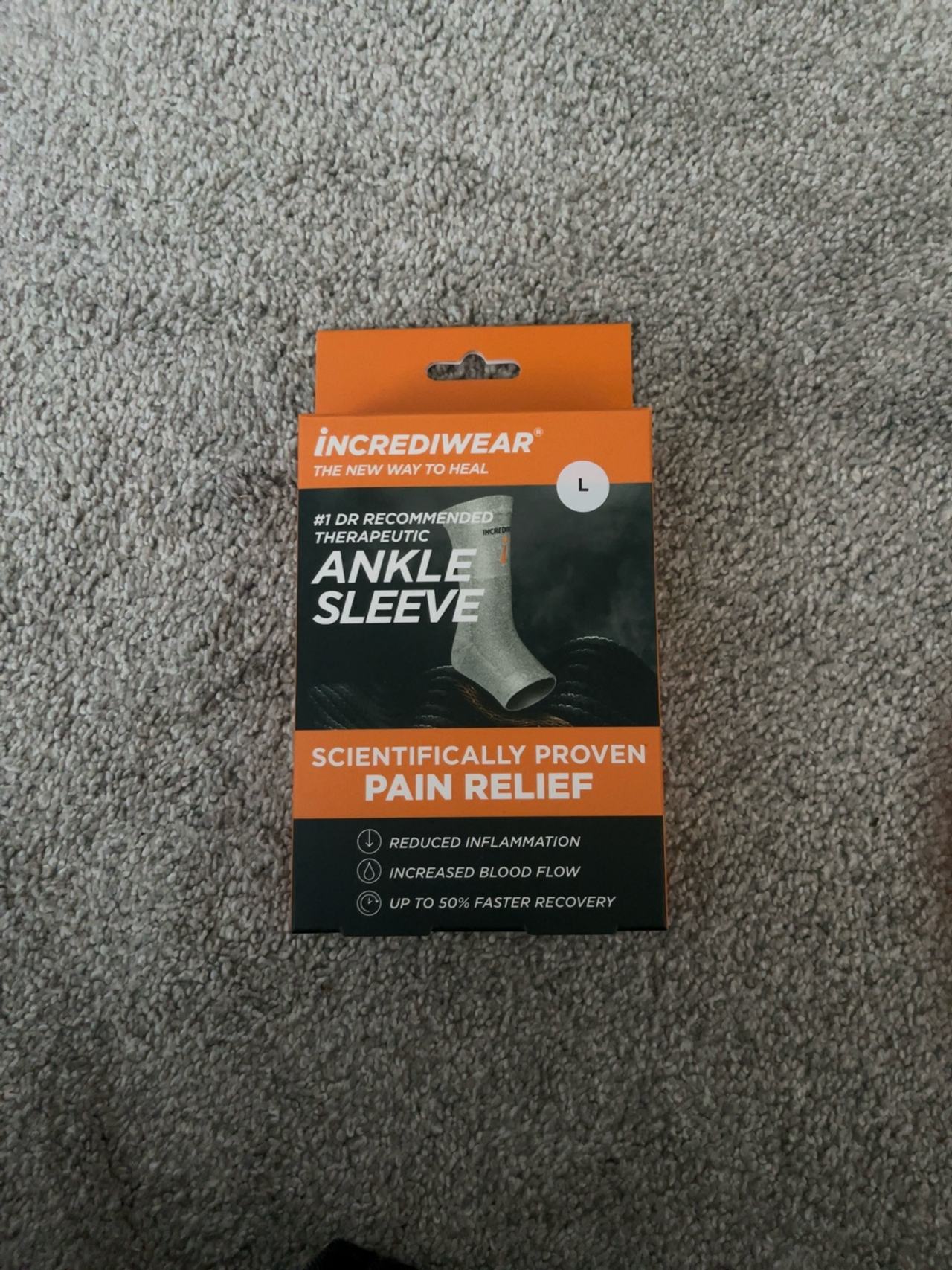 Incrediwear Ankle Sleeve Grey Medium